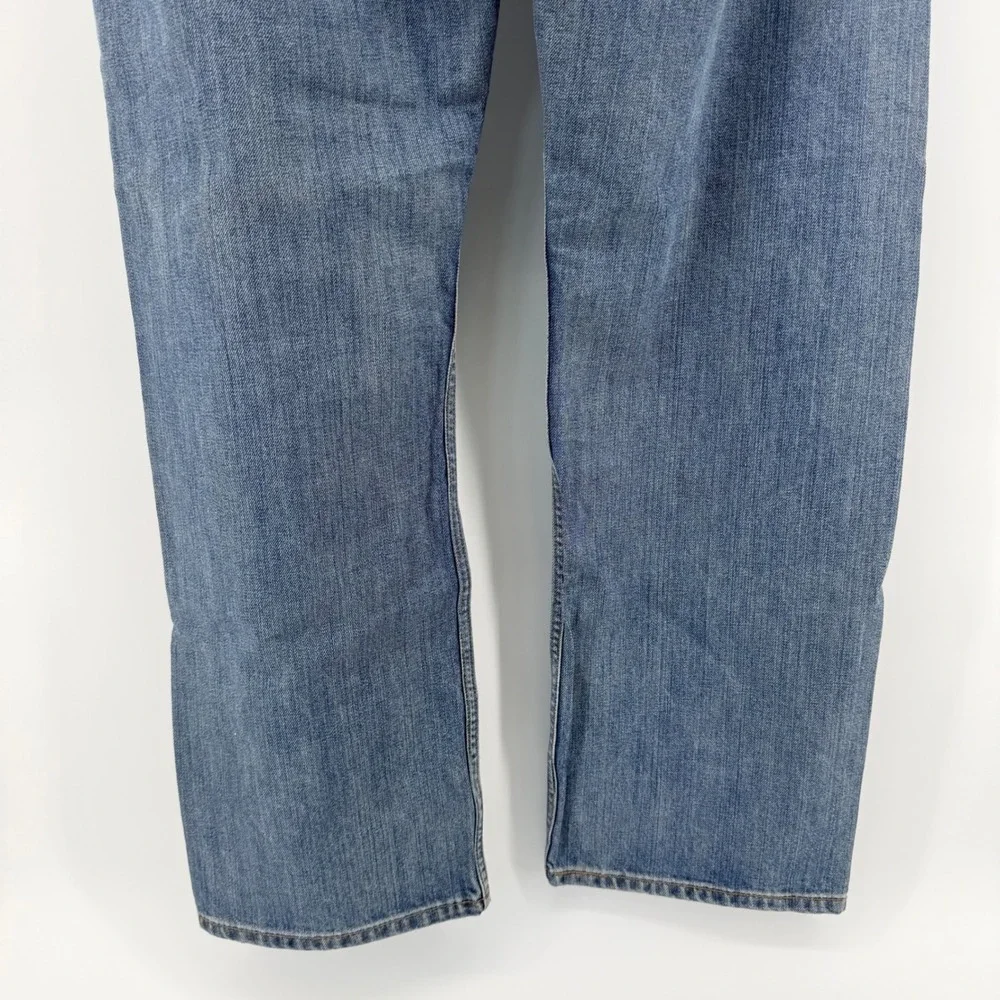 Levis 569 Loose Straight Jeans Medium Wash Baggy Denim 38x33 Blue